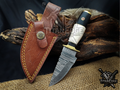 6.5" Handmade Damascus Steel Fixed Blade Knife
