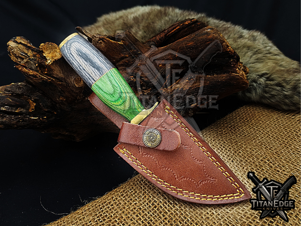 6.5" Handmade Damascus Steel Fixed Blade Knife