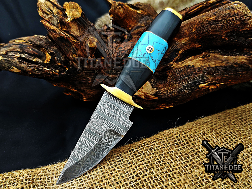 6.5" Handmade Damascus Steel Fixed Blade Knife