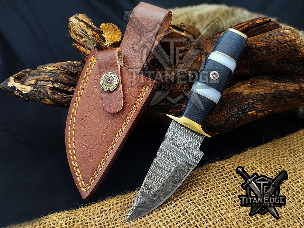 6.5" Handmade Damascus Steel Fixed Blade Knife