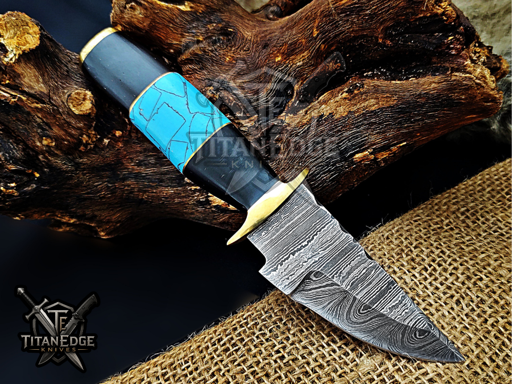 6.5" Handmade Damascus Steel Fixed Blade Knife