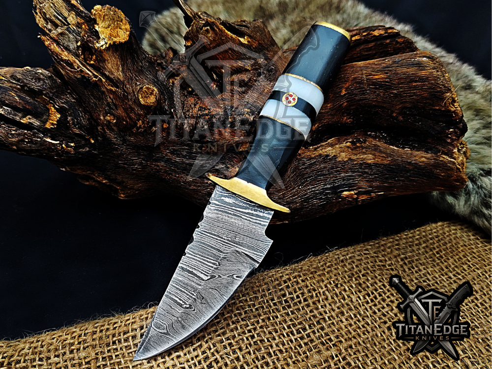 6.5" Handmade Damascus Steel Fixed Blade Knife