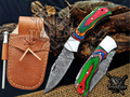 6.75" Handmade Damascus Steel Custom Hunting & EDC Knife
