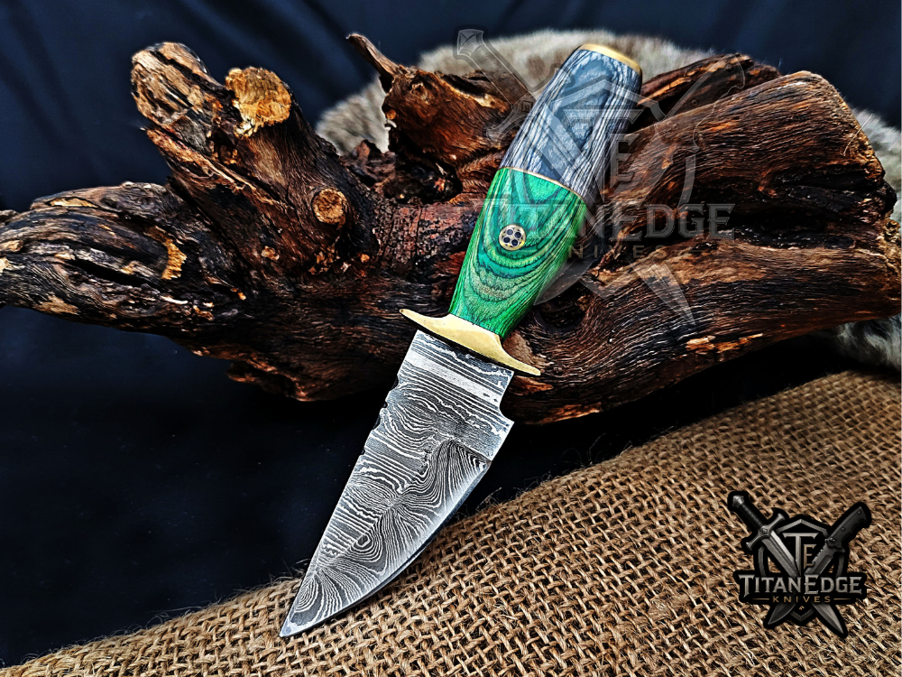 6.5" Handmade Damascus Steel Fixed Blade Knife