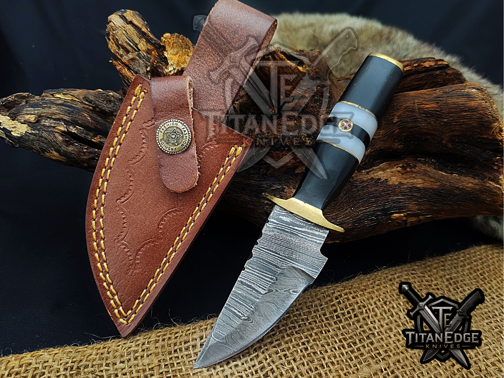 6.5" Handmade Damascus Steel Fixed Blade Knife