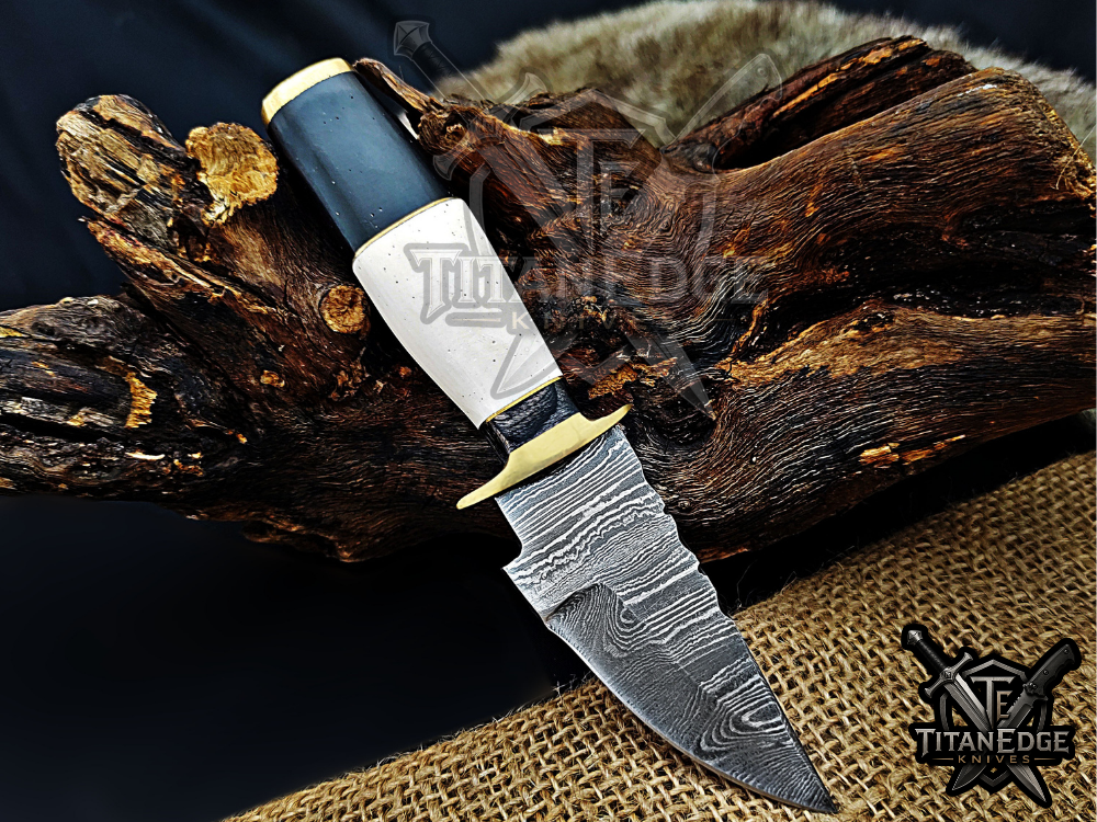6.5" Handmade Damascus Steel Fixed Blade Knife