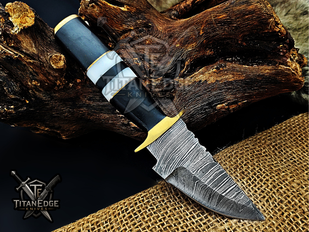 6.5" Handmade Damascus Steel Fixed Blade Knife