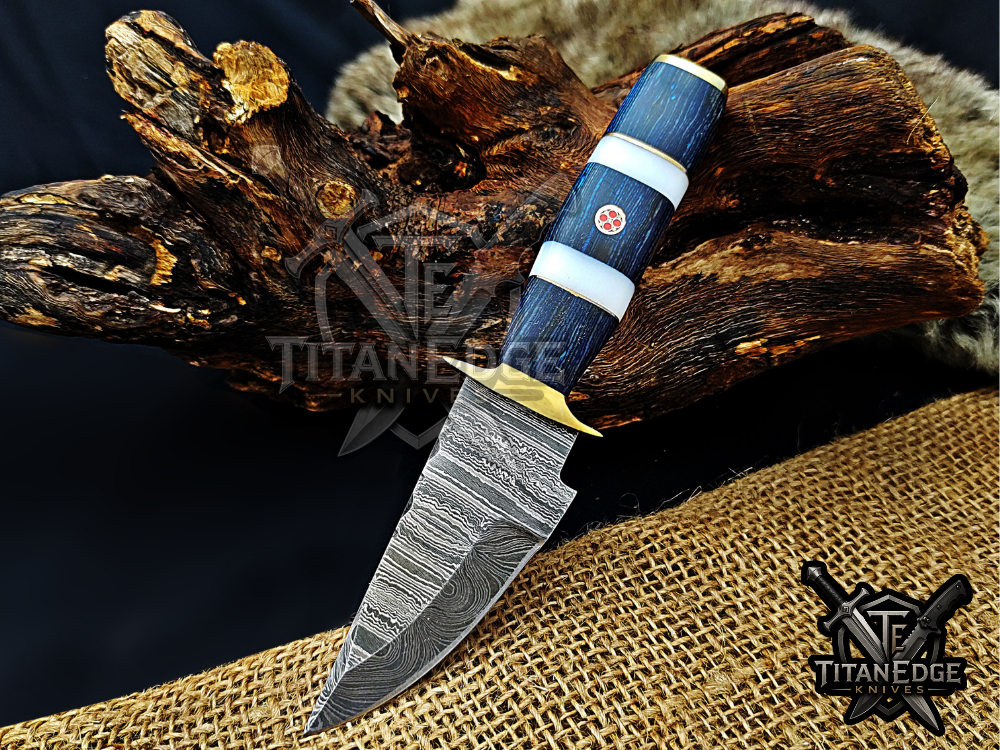 6.5" Handmade Damascus Steel Fixed Blade Knife