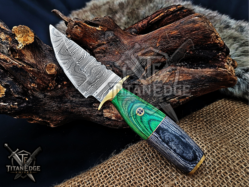 6.5" Handmade Damascus Steel Fixed Blade Knife