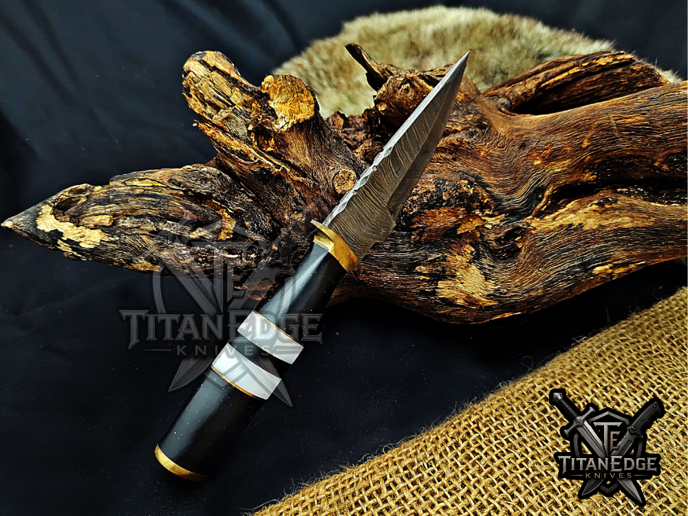 6.5" Handmade Damascus Steel Fixed Blade Knife