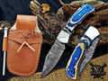 6.75" Handmade Damascus Steel Custom Hunting & EDC Knife