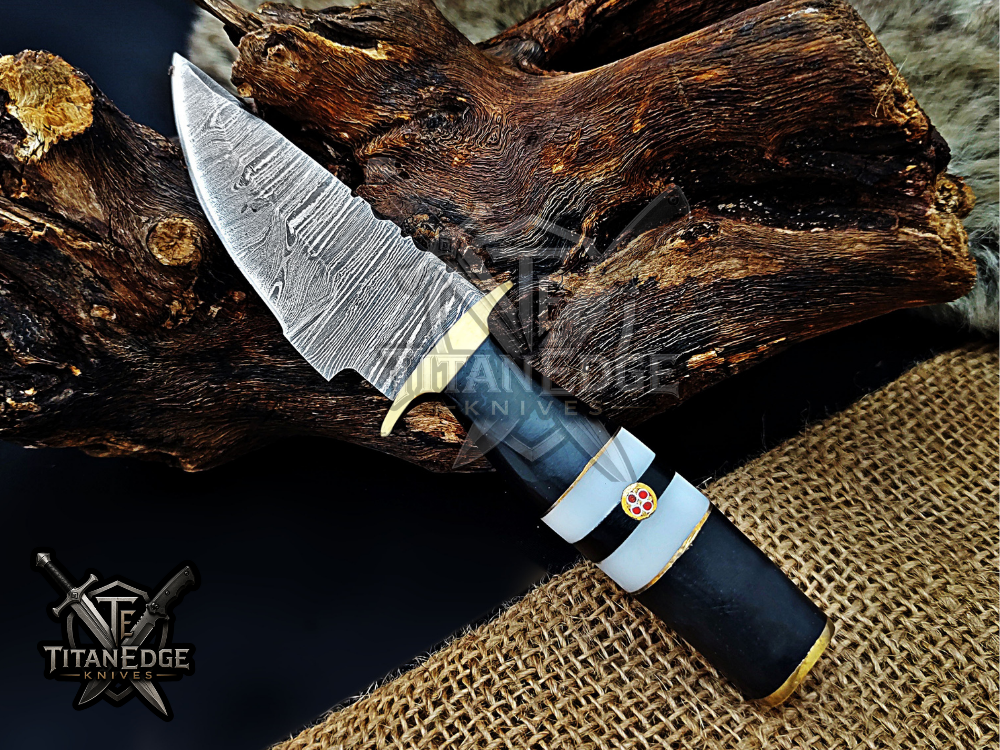 6.5" Handmade Damascus Steel Fixed Blade Knife