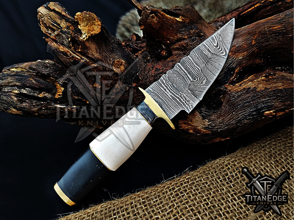 6.5" Handmade Damascus Steel Fixed Blade Knife