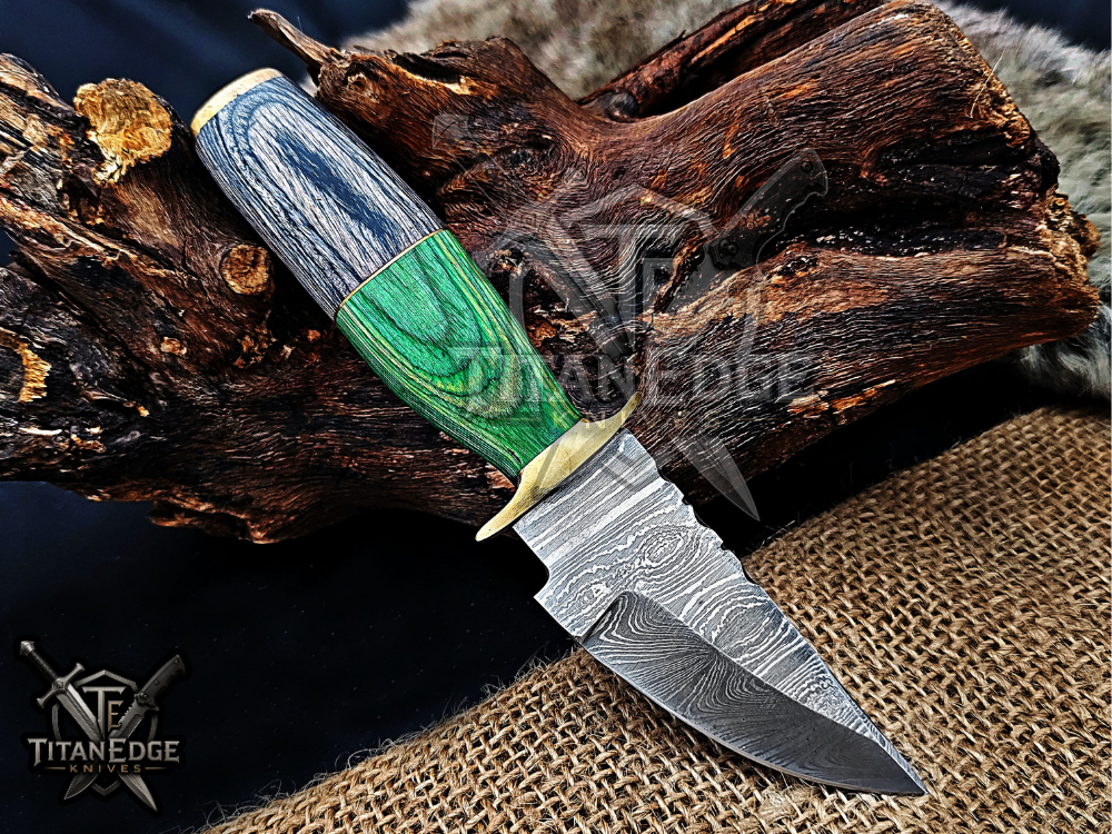 6.5" Handmade Damascus Steel Fixed Blade Knife
