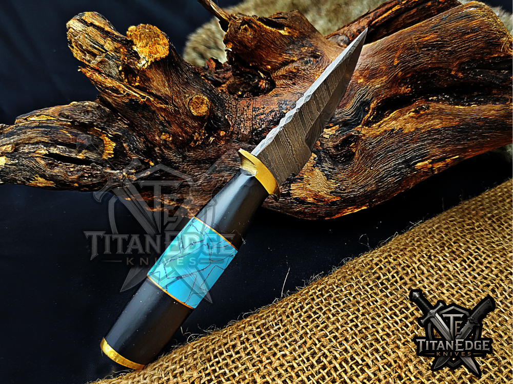 6.5" Handmade Damascus Steel Fixed Blade Knife