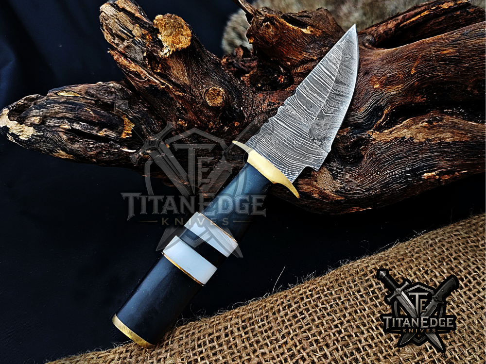 6.5" Handmade Damascus Steel Fixed Blade Knife