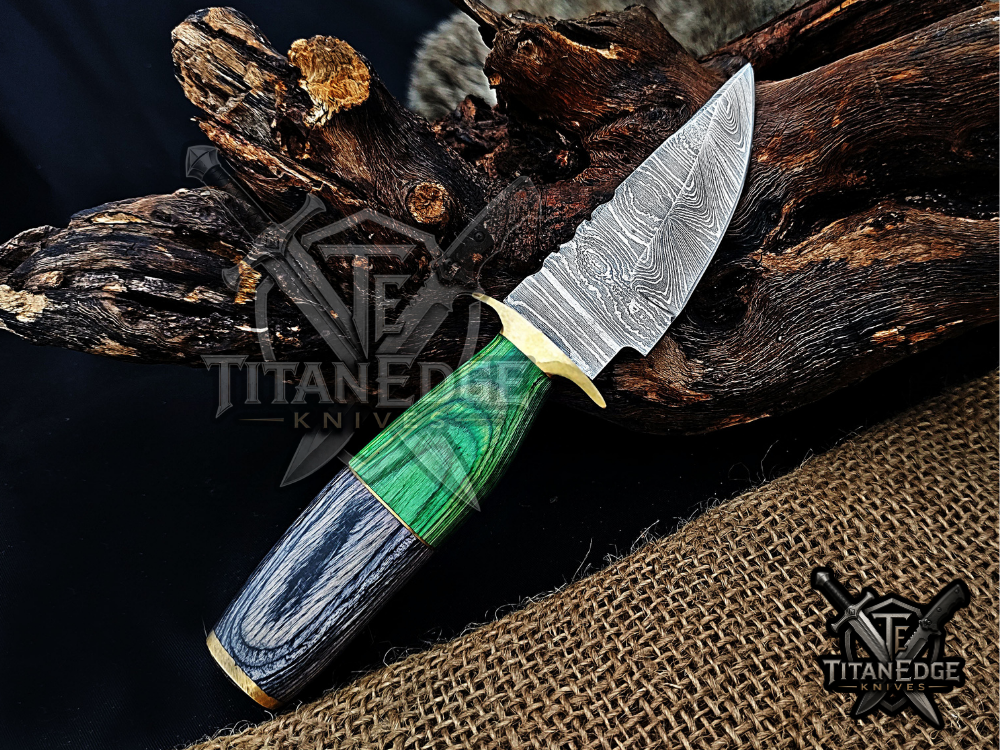 6.5" Handmade Damascus Steel Fixed Blade Knife