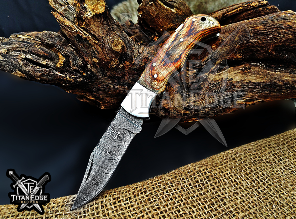 6.5" Handmade Damascus Steel Custom Hunting & EDC Knife