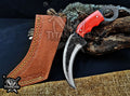Handcrafted Karambit Knife, 8-Inch Tactical Claw Blade, Outdoor Hunting EDC Pocket Knife, Unique Groomsmen Gift, Collector Utility Knife