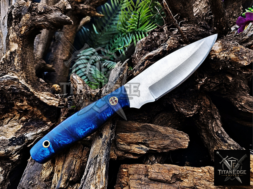 Personalized Handmade Damascus Steel Bowie Knife Hunting Knife: Forged Camping Knife, Gift for Groomsmen With Leather Sheath