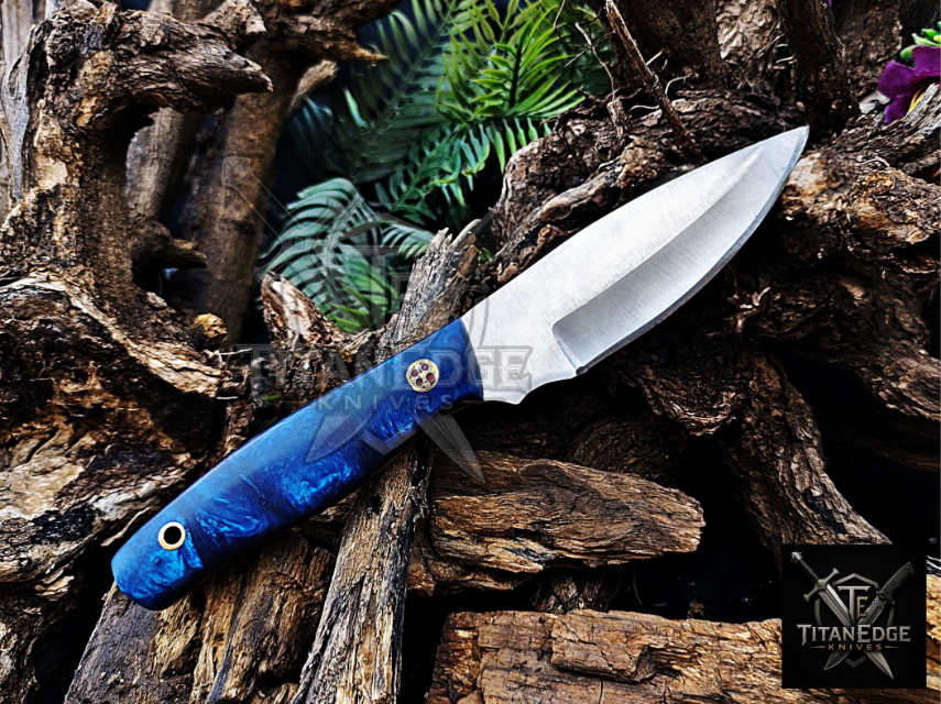 Personalized Handmade Damascus Steel Bowie Knife Hunting Knife: Forged Camping Knife, Gift for Groomsmen With Leather Sheath