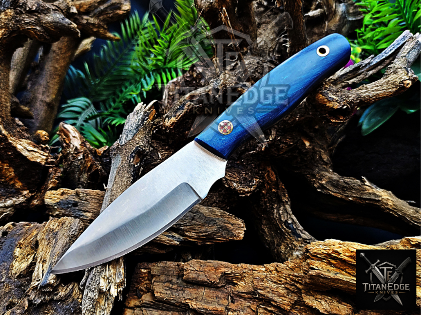 Personalized Handmade Damascus Steel Bowie Knife Hunting Knife: Forged Camping Knife, Gift for Groomsmen With Leather Sheath