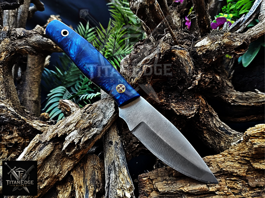 Personalized Handmade Damascus Steel Bowie Knife Hunting Knife: Forged Camping Knife, Gift for Groomsmen With Leather Sheath