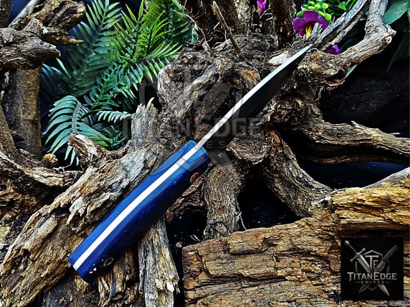Personalized Handmade Damascus Steel Bowie Knife Hunting Knife: Forged Camping Knife, Gift for Groomsmen With Leather Sheath
