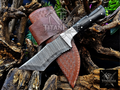Personalized Handmade Damascus Steel Bowie Knife Hunting Knife: Forged Camping Knife, Gift for Groomsmen With Leather Sheath