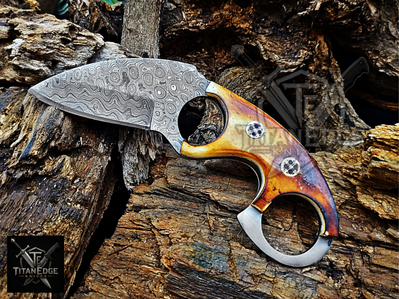 Personalized Handmade Damascus Steel Bowie Knife Hunting Knife: Forged Camping Knife, Gift for Groomsmen With Leather Sheath