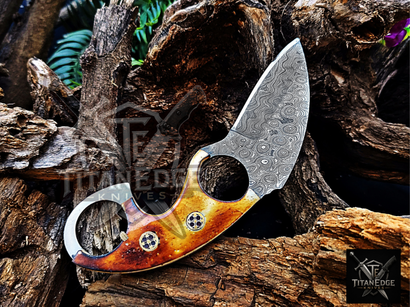 Personalized Handmade Damascus Steel Bowie Knife Hunting Knife: Forged Camping Knife, Gift for Groomsmen With Leather Sheath