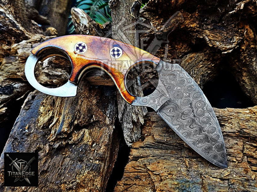 Personalized Handmade Damascus Steel Bowie Knife Hunting Knife: Forged Camping Knife, Gift for Groomsmen With Leather Sheath