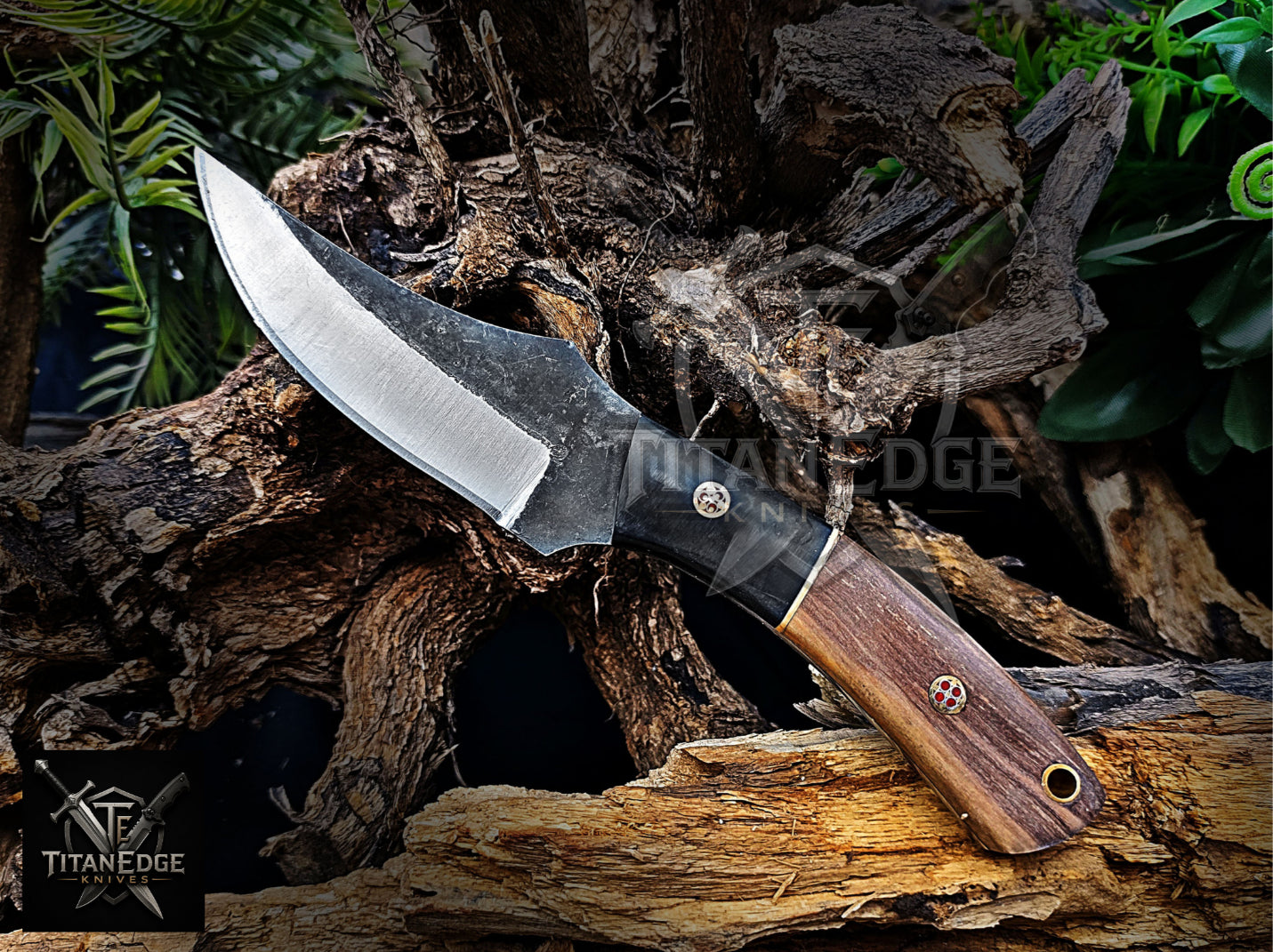 Personalized Handmade Damascus Steel Bowie Knife Hunting Knife: Forged Camping Knife, Gift for Groomsmen With Leather Sheath