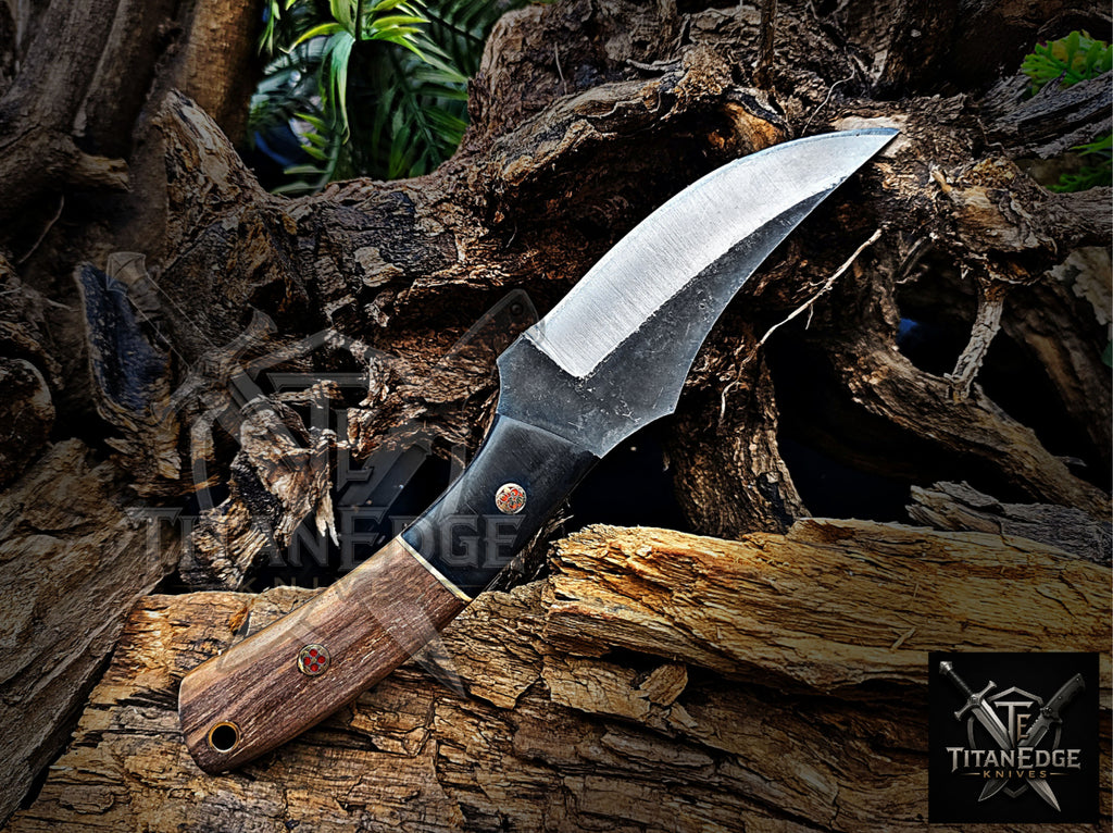 Personalized Handmade Damascus Steel Bowie Knife Hunting Knife: Forged Camping Knife, Gift for Groomsmen With Leather Sheath