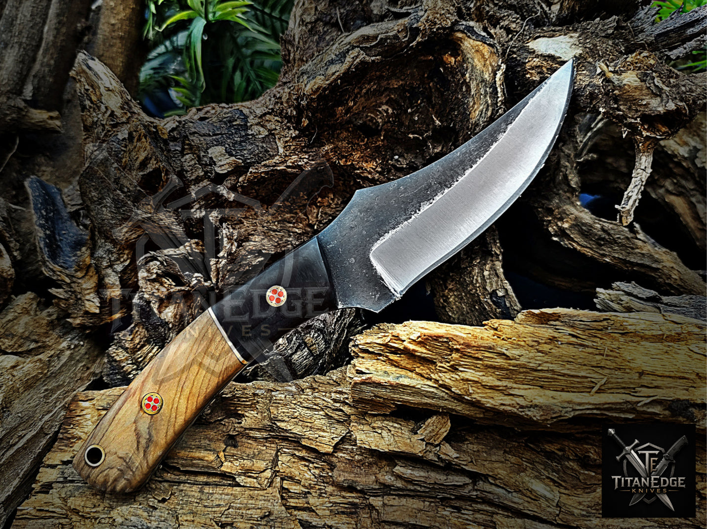 Personalized Handmade Damascus Steel Bowie Knife Hunting Knife: Forged Camping Knife, Gift for Groomsmen With Leather Sheath