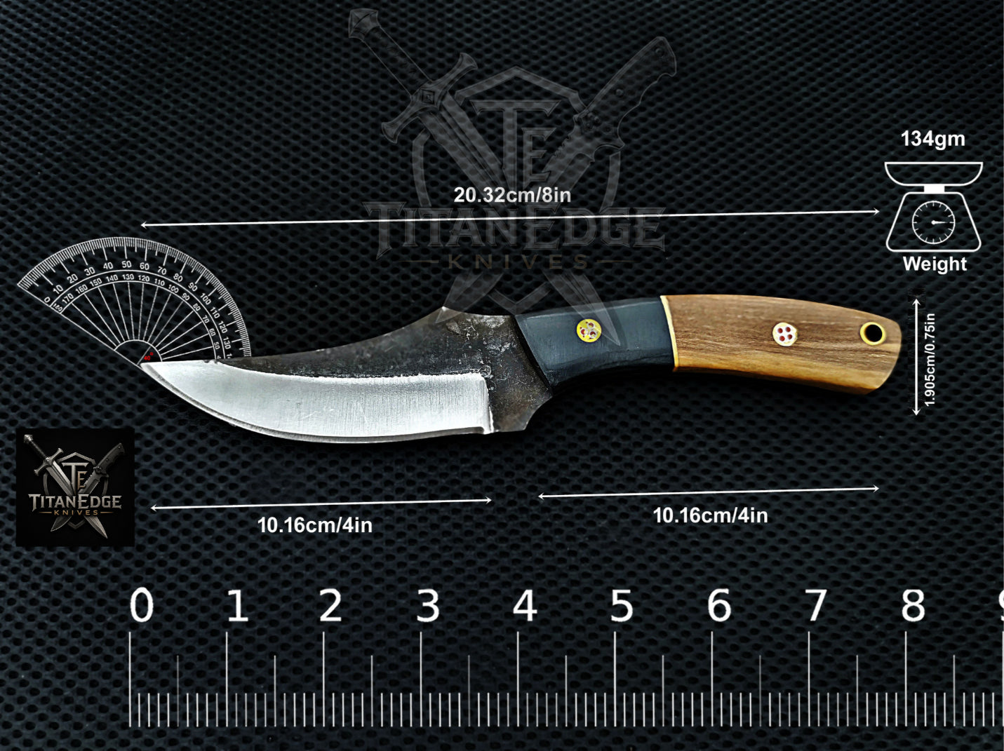 Personalized Handmade Damascus Steel Bowie Knife Hunting Knife: Forged Camping Knife, Gift for Groomsmen With Leather Sheath