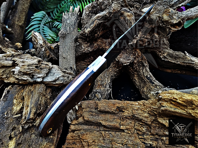 Personalized Handmade Damascus Steel Bowie Knife Hunting Knife: Forged Camping Knife, Gift for Groomsmen With Leather Sheath
