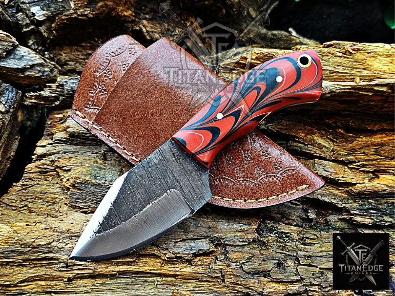 Personalized Handmade Damascus Steel Bowie Knife Hunting Knife: Forged Camping Knife, Gift for Groomsmen With Leather Sheath