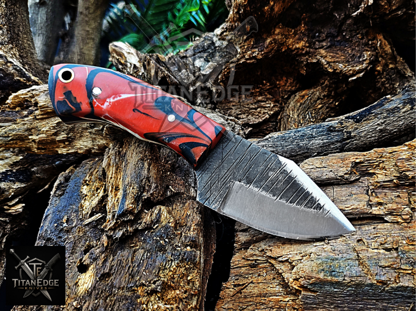 Personalized Handmade Damascus Steel Bowie Knife Hunting Knife: Forged Camping Knife, Gift for Groomsmen With Leather Sheath