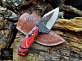 Personalized Handmade Damascus Steel Bowie Knife Hunting Knife: Forged Camping Knife, Gift for Groomsmen With Leather Sheath
