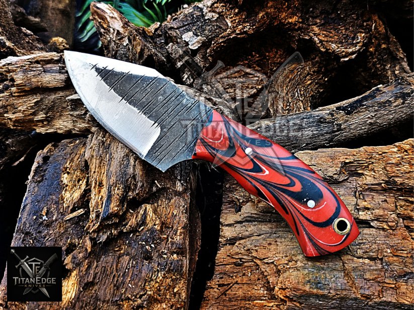 Personalized Handmade Damascus Steel Bowie Knife Hunting Knife: Forged Camping Knife, Gift for Groomsmen With Leather Sheath