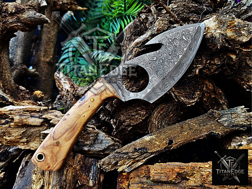 Personalized Handmade Damascus Steel Bowie Knife Hunting Knife: Forged Camping Knife, Gift for Groomsmen With Leather Sheath