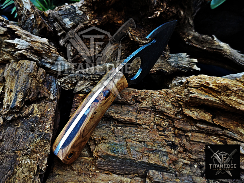 Personalized Handmade Damascus Steel Bowie Knife Hunting Knife: Forged Camping Knife, Gift for Groomsmen With Leather Sheath