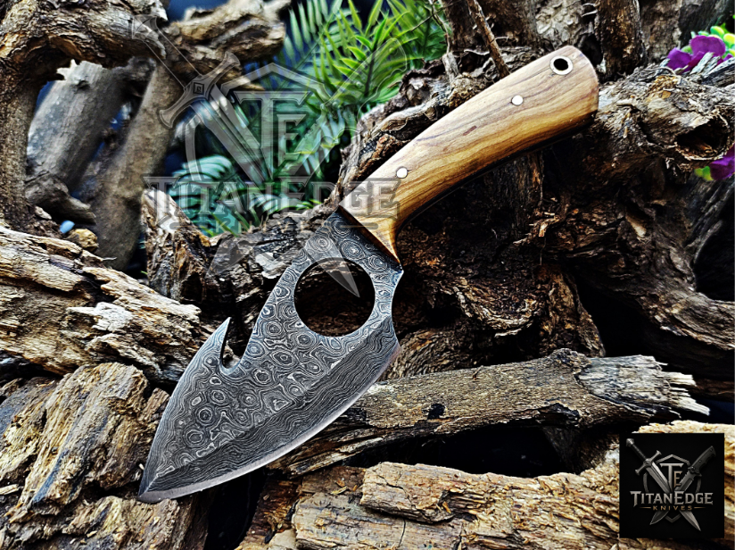 Personalized Handmade Damascus Steel Bowie Knife Hunting Knife: Forged Camping Knife, Gift for Groomsmen With Leather Sheath