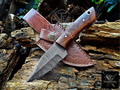 Personalized Handmade Damascus Steel Bowie Knife Hunting Knife: Forged Camping Knife, Gift for Groomsmen With Leather Sheath