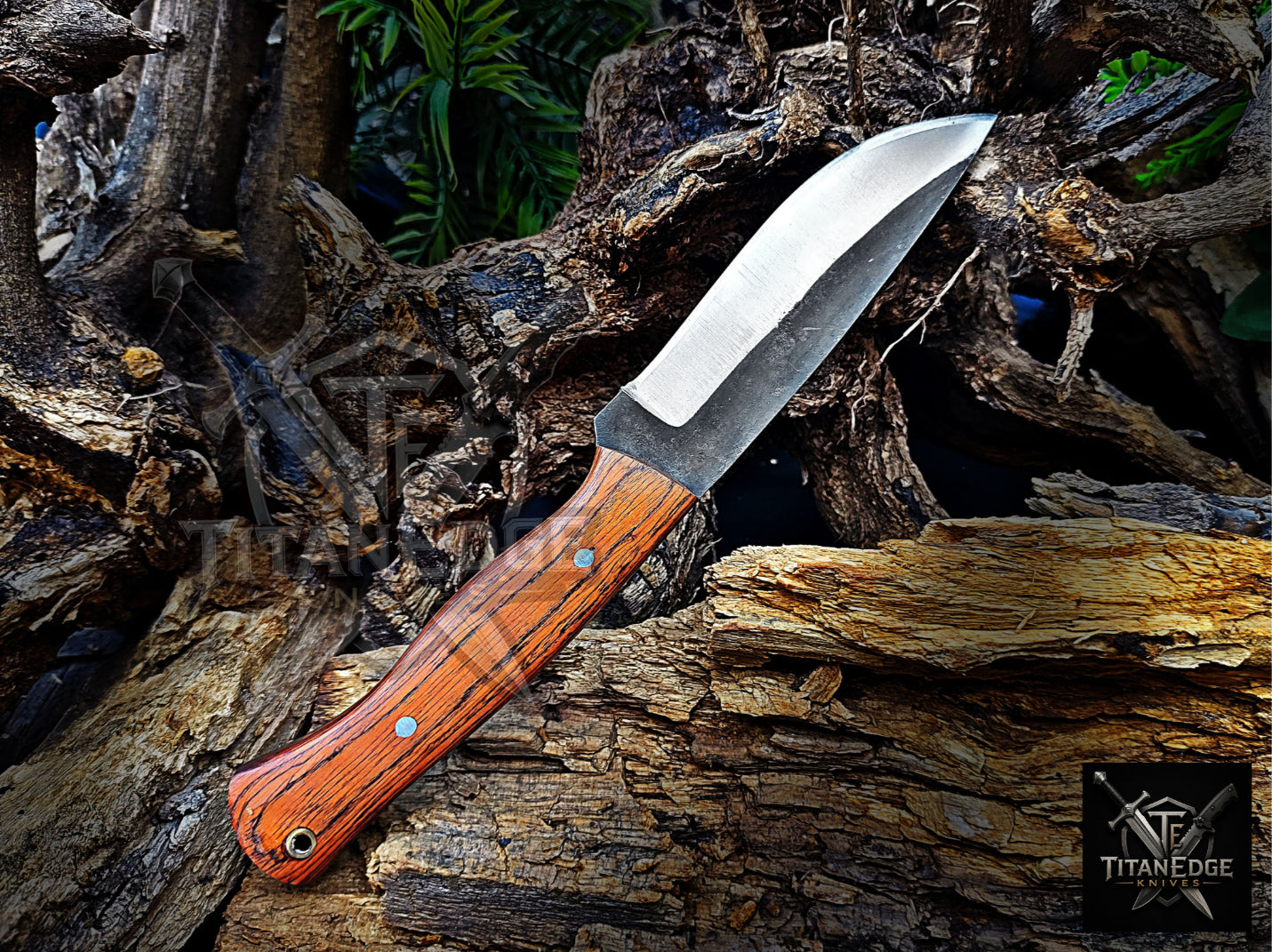 Personalized Handmade Damascus Steel Bowie Knife Hunting Knife: Forged Camping Knife, Gift for Groomsmen With Leather Sheath
