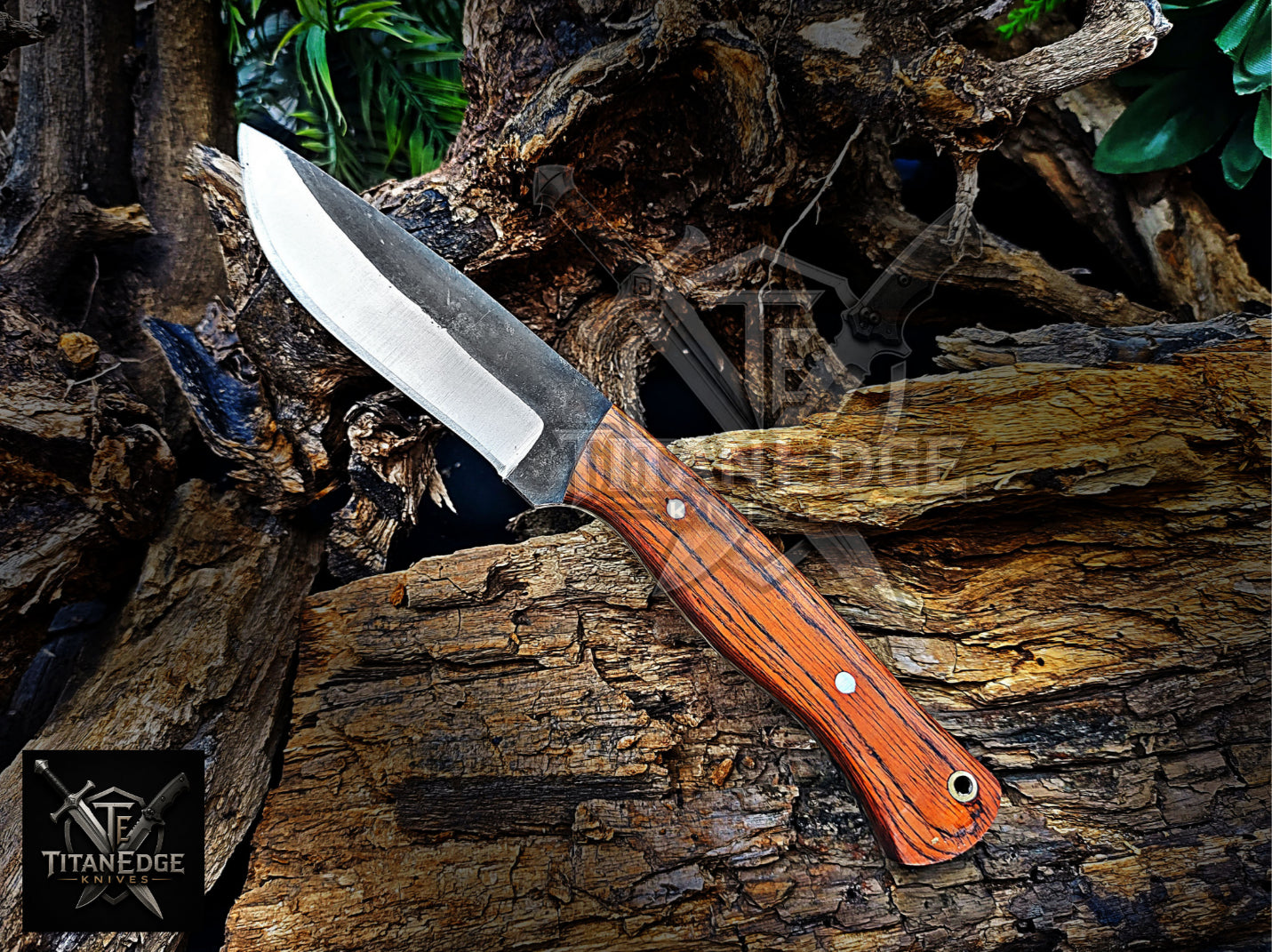 Personalized Handmade Damascus Steel Bowie Knife Hunting Knife: Forged Camping Knife, Gift for Groomsmen With Leather Sheath