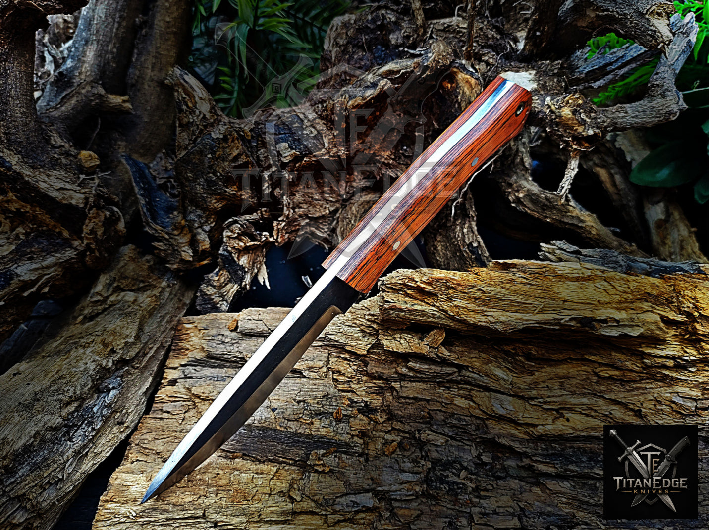 Personalized Handmade Damascus Steel Bowie Knife Hunting Knife: Forged Camping Knife, Gift for Groomsmen With Leather Sheath