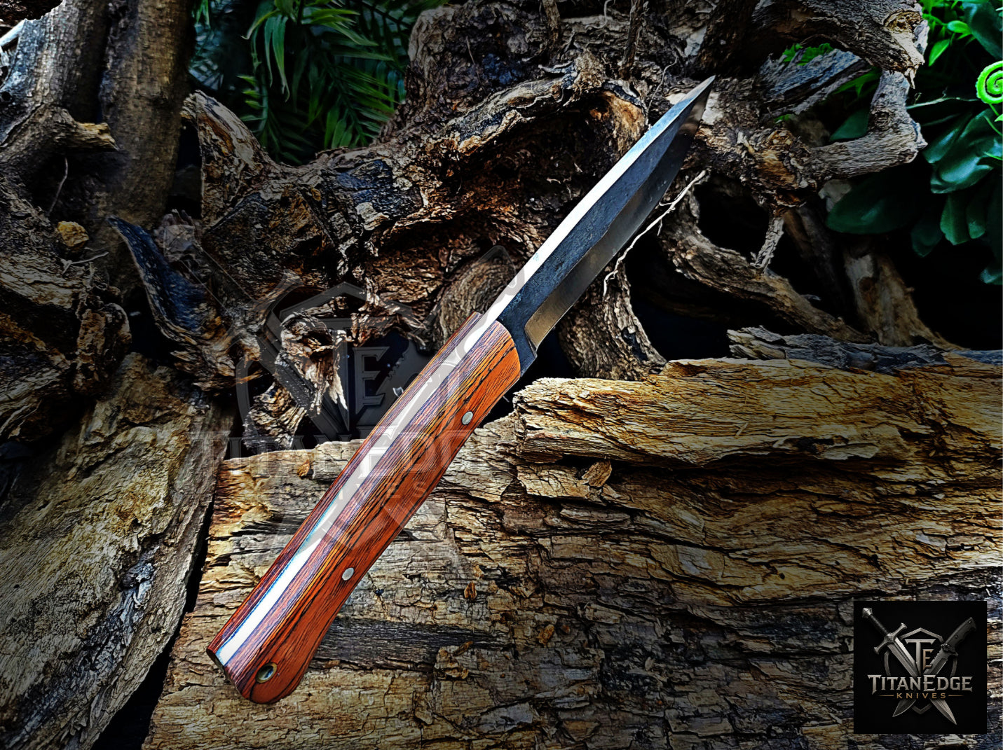 Personalized Handmade Damascus Steel Bowie Knife Hunting Knife: Forged Camping Knife, Gift for Groomsmen With Leather Sheath