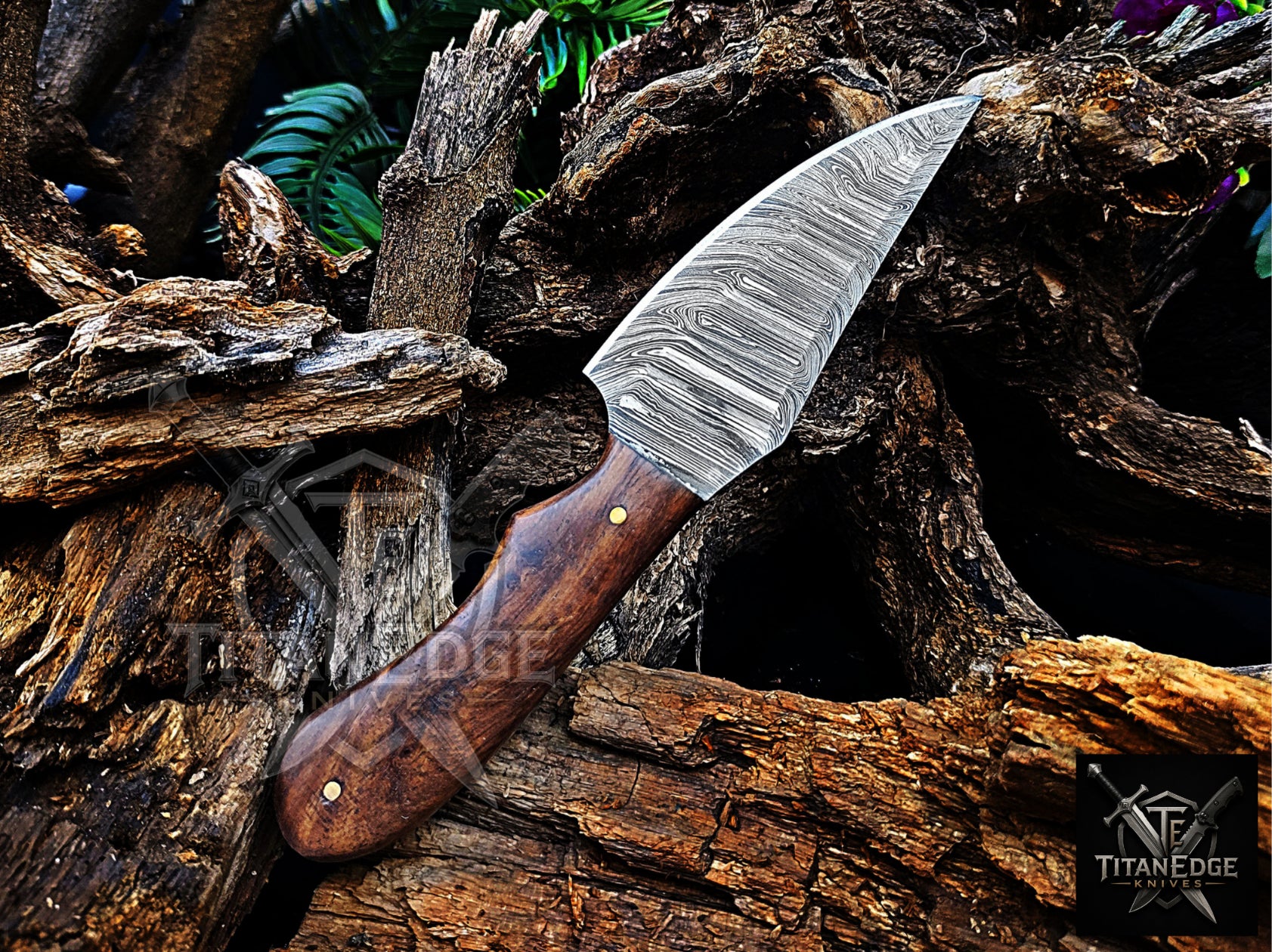 Personalized Handmade Damascus Steel Bowie Knife Hunting Knife: Forged Camping Knife, Gift for Groomsmen With Leather Sheath